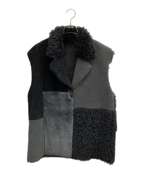 Ameri Women's Oversized Patchwork Shearling Coat … - image 5