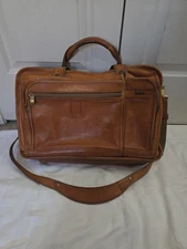 VTG Hartmann Expandable Leather Luggage Carry On Laptop Shoulder Messenger Bag