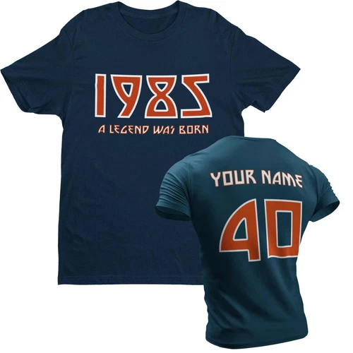 Camiseta 40ª 1985 Nació una leyenda con nombre en la espalda para regalo de cumpleaños 2025 - Imagen 3 de 15