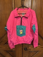 Vintage 90s Fila Pro Beach 1/4 zip up pull over windbreaker jacket Medium