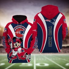 New England Football Team Patriotss 3D Hoodie, Unisex Adults S-5XL