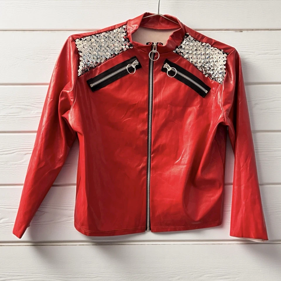 MICHAEL JACKSON BEAT IT красный куртка мальчиков костюм для Хэллоуина детей большой? - Изображение 2 из 4