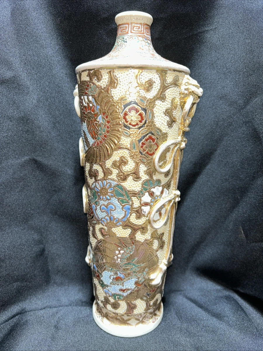 陶瓷黄金古风日本原创古董花瓶| eBay