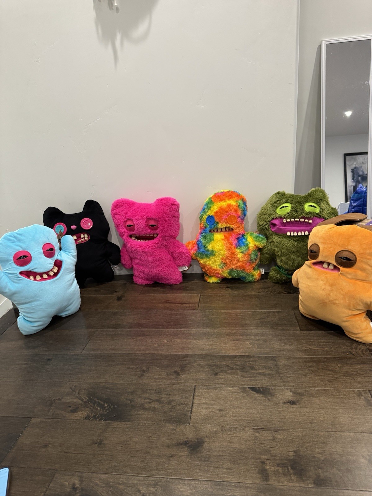 Fuggler Bigg Fugg XL 18” Set Of 6  Monster Plush w/ Teeth Jumbo Limited Edition