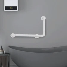 L-shaped Bathroom Safety Bar Stainless Steel Handicap Grab Bar Rail 440 Load