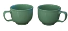 Vintage Homer Laughlin Mug Fiesta Sea Mist Green Coffee 4.75” X 3.75” Lot Of 2