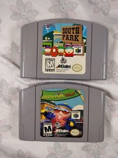 Lot of 2 Nintendo N64 Games,  South Park & South Park Rally.  Authentic & Tested