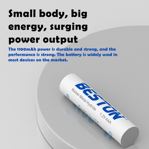 Batterie Ricaricabili 3000mAh Ni-MH 1.2V AA Cell Battery + Custodia Lotto 4Pack Giocattolo - Foto 9 di 15