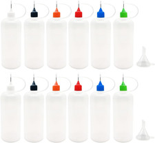 12 Pcs Precision Tip Applicator Bottles, 120Ml /4 Ounce Needle Tip Bottle, with