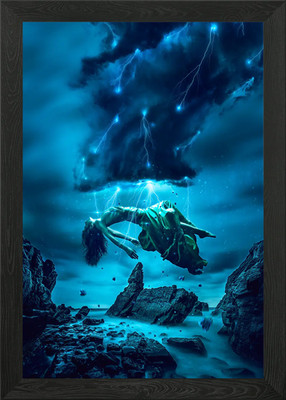 Donner gerahmtes Wandbild Poster Leinwanddruck Bild