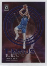 2022 Panini Donruss Optic T-Minus 3 2 1 Purple Prizm Luka Doncic Dončić #7 18wt