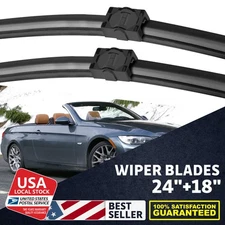 2x Perfect fit 24"+18" Front Window Windshield Blades Can be used in all seasons