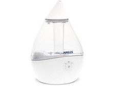 Crane x HALLS Droplet Ultrasonic Small Air Humidifier - Cool Mist 0.5 Gallon