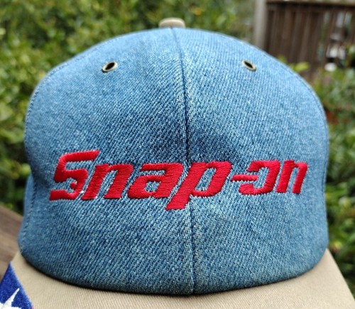 2 Vintage Snap-On Caps. K-PRODUCTS Denim MADE IN USA + "Get Your Nuts Off..!" - Bild 5 von 21