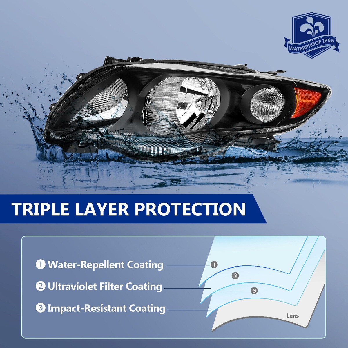 Car Lights for Toyota Corolla LED Headlight 2007-2010 Corolla Head Lamp Drl Projector Lens Automotive Accessories - 34