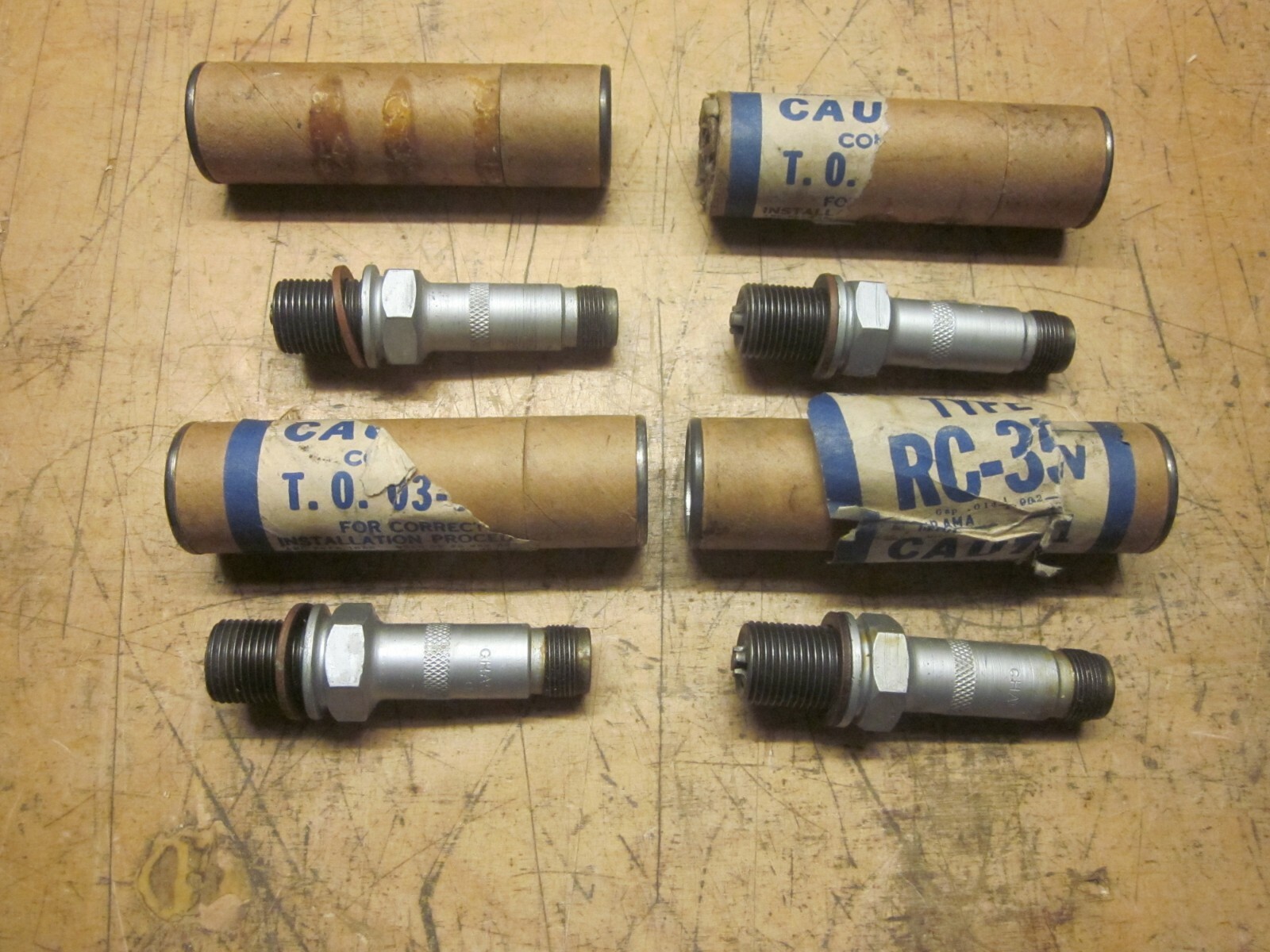 Champion Spark Plugs #RC-35  NOS  circa 40s 50s fits
