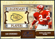 2007 Classics Legendary Players Jan Stenerud 25/25 NM+ HOF PLATINUM Chiefs