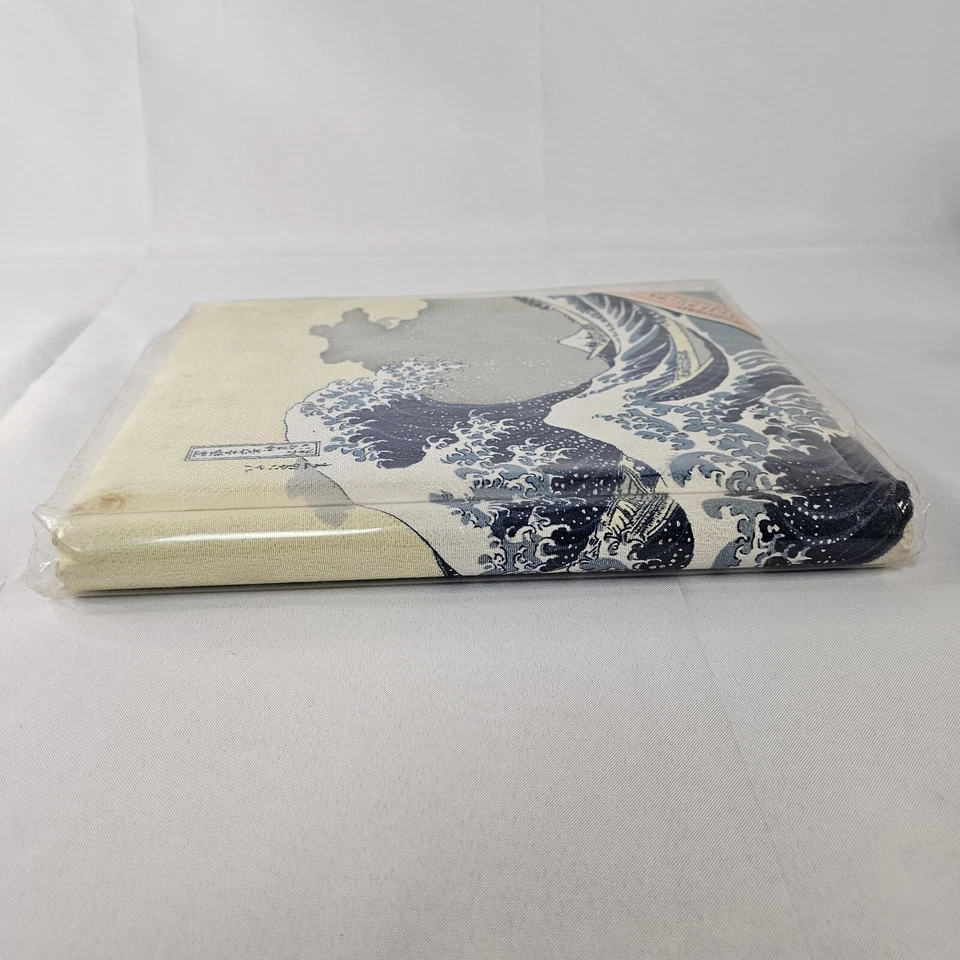 Álbum de fotos vintage de tela Yushima Bunka de Tokio Japón olas grandes con montaña Foto 4 de 4