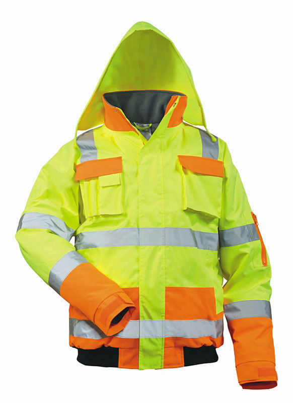 Giacca pilota alta visibilità giallo/arancione