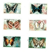 Grenadines 1997 - Butterflies - Set of 6 Stamps - Scott #1961-6 - MNH