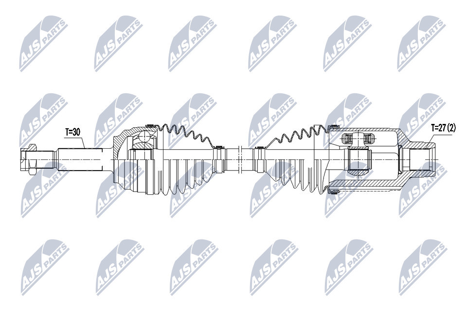 NTY NPW-CH-082 Drive Shaft for TESLA