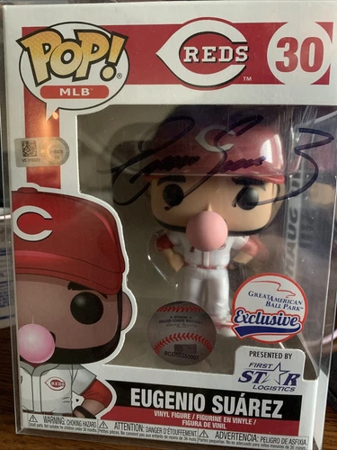 RARE Funko POP! Eugenio Suarez. Authenticated MLB Autograph VS315323. REDS