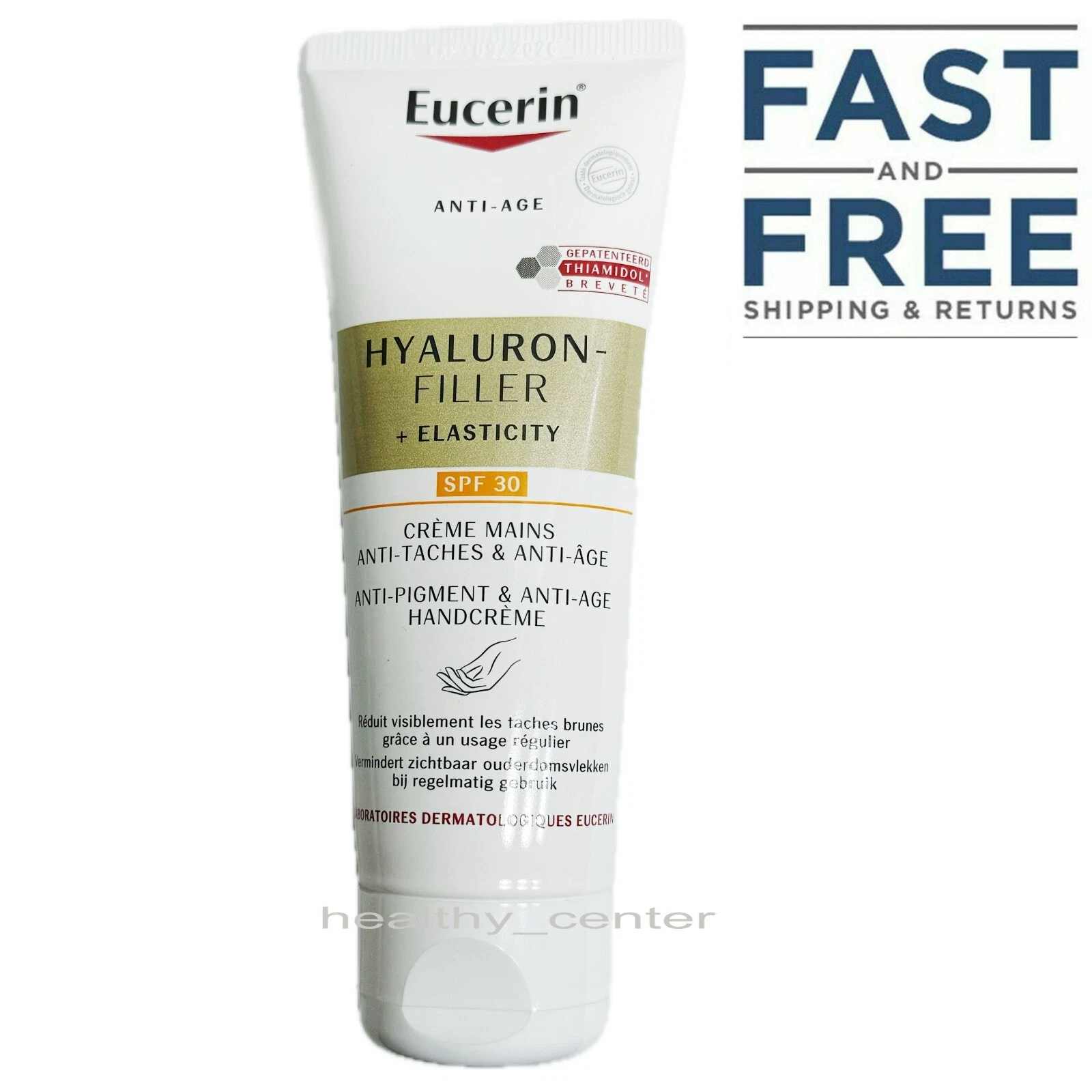 Eucerin Hyaluron-Filler + Elasticity Anti-Brown Spots Anti-Aging Hand Cream
Opens in a new window or