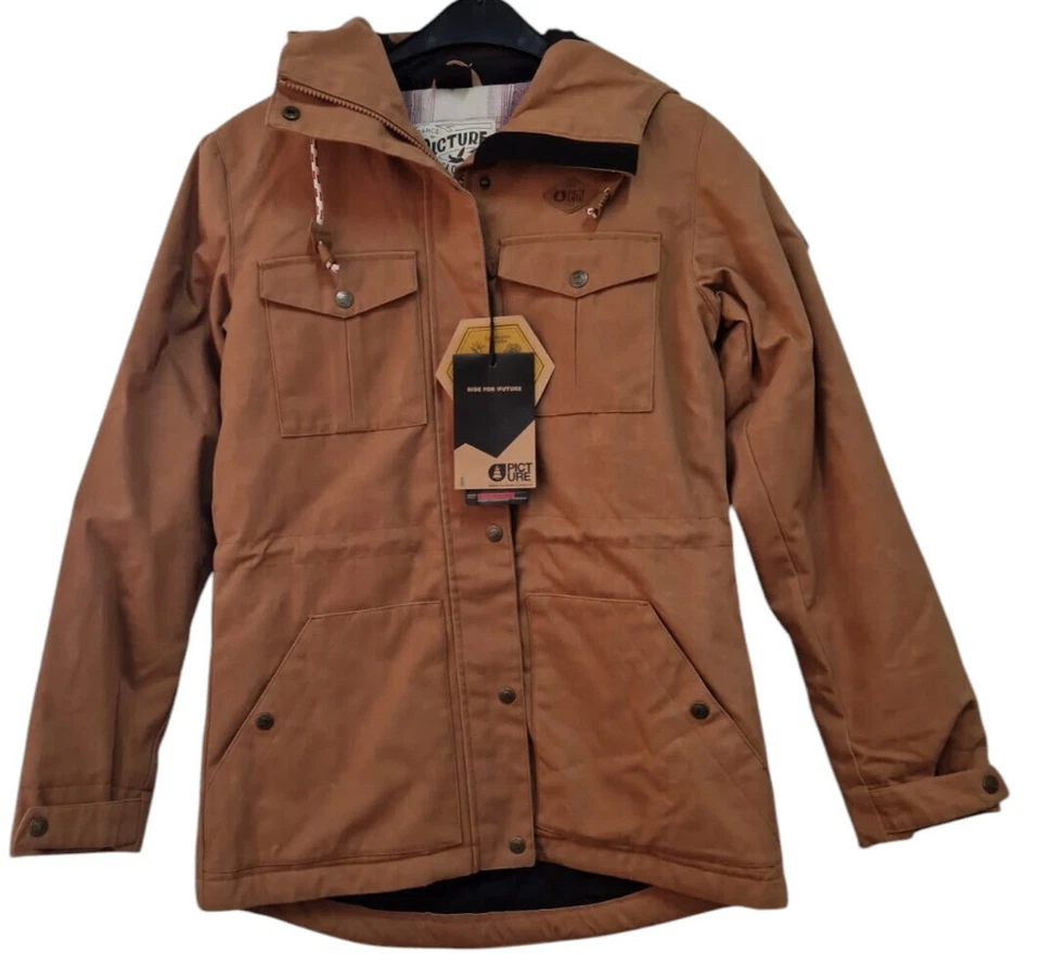 Picture Herren Winterjacke Friday Jkt Jacket Freizeitparka Winter Camel Gr. M - Bild 1 von 4