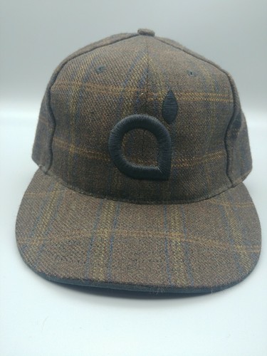 Acrylick Hip Hop brown plaid baseball cap
