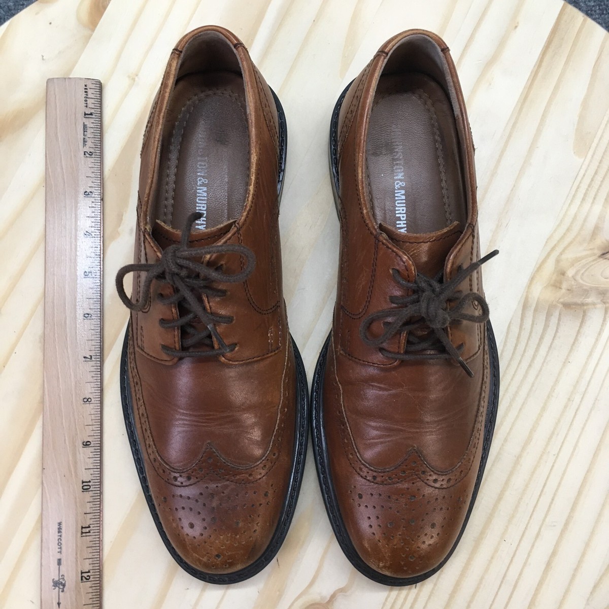 Johnston And Murphy Shoes Mens 8.5 M Tabor Dress Wingtip  display picture 2