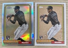 2021 Topps Chrome Update JAZZ CHISHOLM RC1992 Redux #TC92-26 Refractor + Base