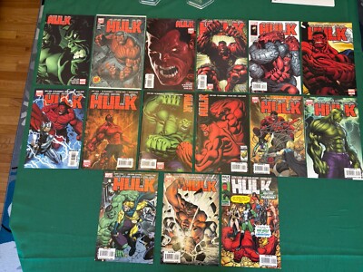 RED HULK#1 to 8 COMPLETE + VARIANTS, 2nd PRINT, DF w/COA, SANTA, DJURDJEVIC ++