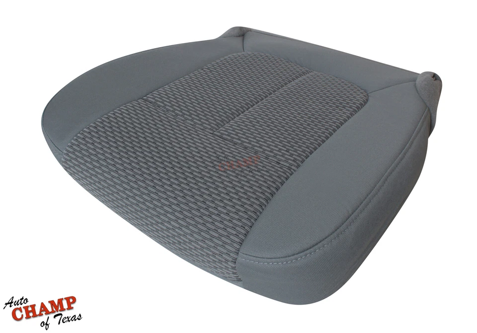 Ford F250 F350 F450 XLT 2011 2012 2013 - Cubierta de asiento de tela inferior del lado del conductor gris Foto 4 de 4