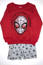 Marvel Spider-Man Boys 2 Piece Sweatsuit Outfit Size 6 NWT