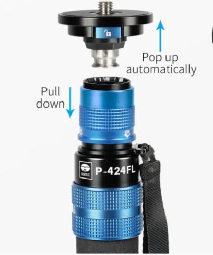 SIRUI P-424FL Monopod Multifunction Carbon Fibre Single Leg Stand for Camera s - Picture 3 of 6