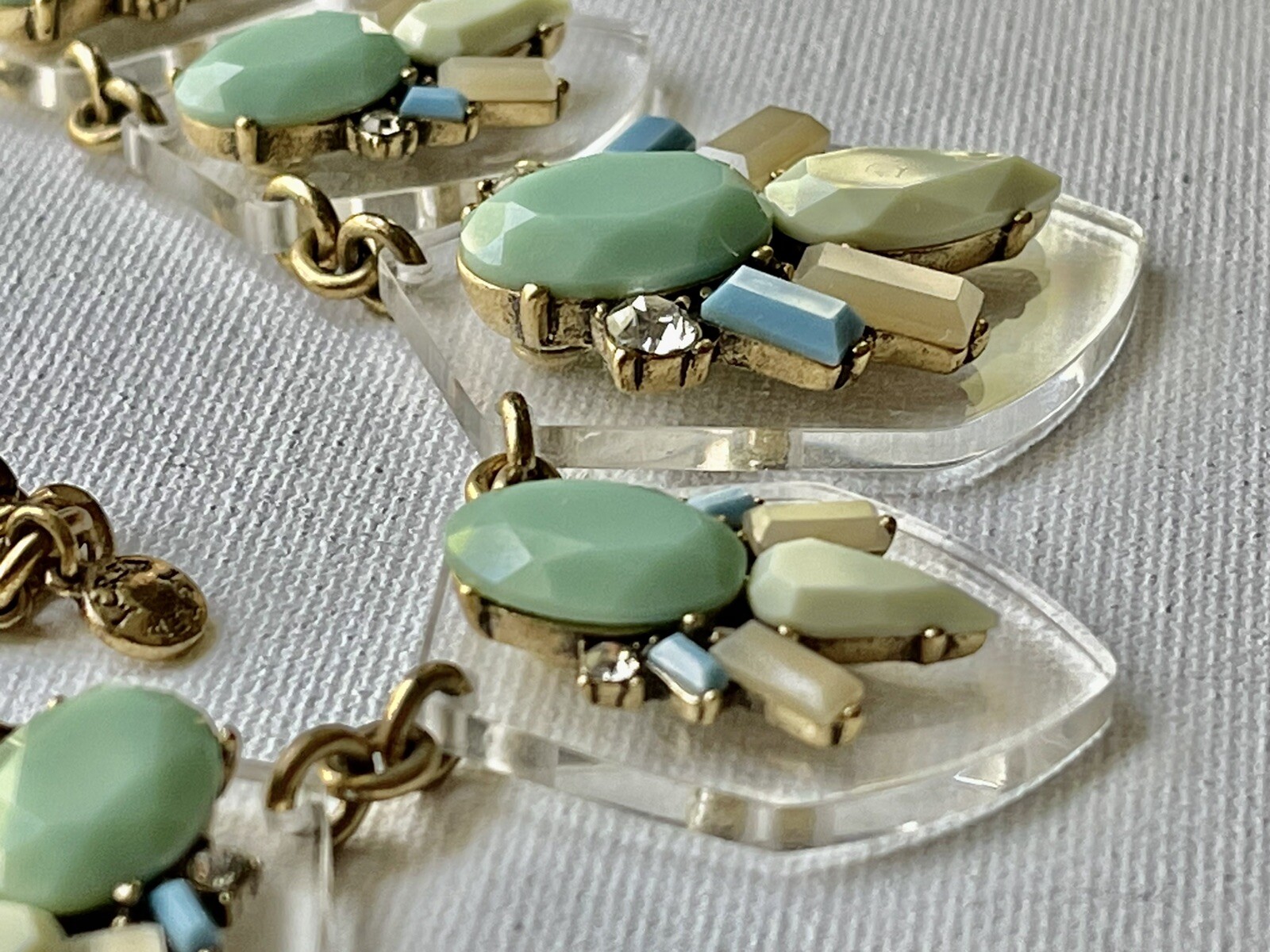 J. Crew signed crystal rhinestone statement neckl… - image 7