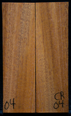 Crabwood #04 Knife Scales 5''x 1.5''x 3/8''see 100 woods in my store 