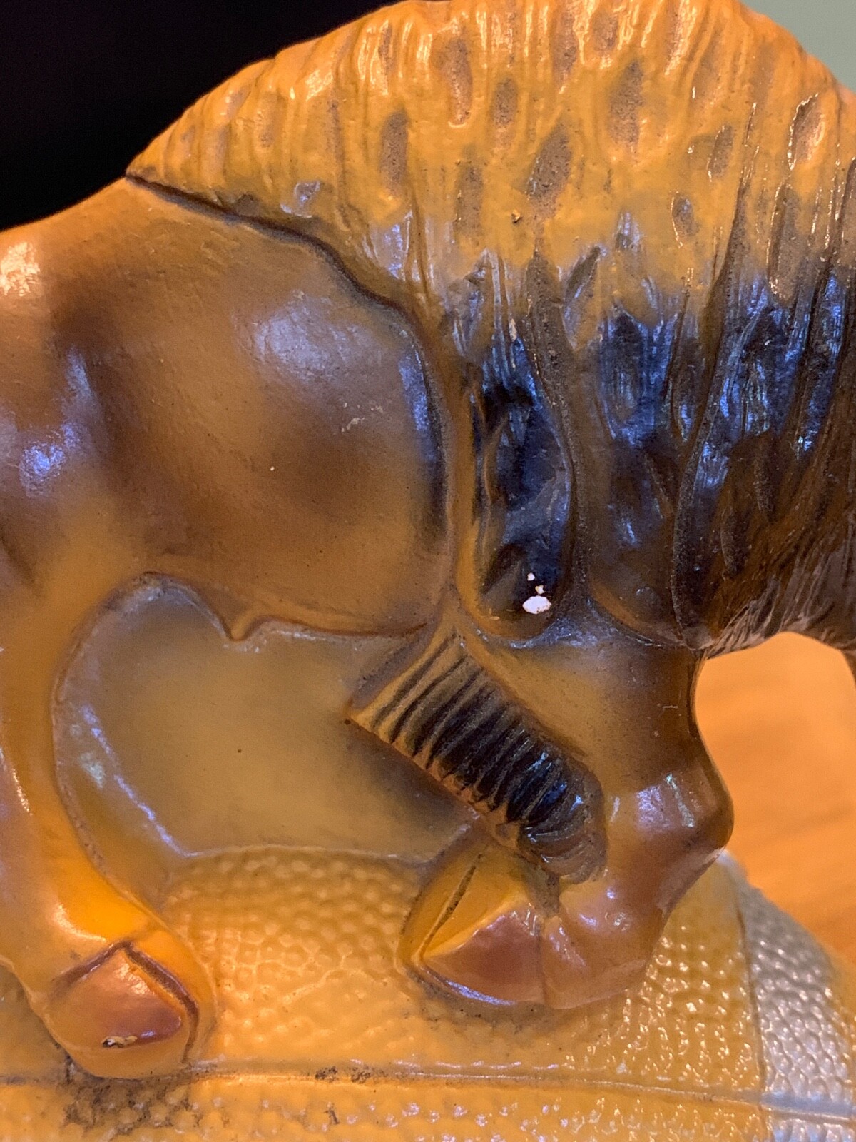 (Rare C.U) “Go Buffalos Go”  RU-VERT Tackles Vertigo Medicine Advertising Statue