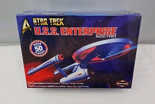 Polar Lights Star Trek MODEL U.S.S. Enterprise NCC-1701 3 In 1 Kit New Sealed - Picture 1 of 3
