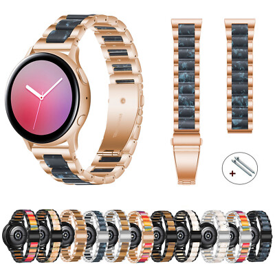 20mm 22mm Resin Stainless Steel Strap for Samsung Galaxy Watch 3 41mm 45mm Bands