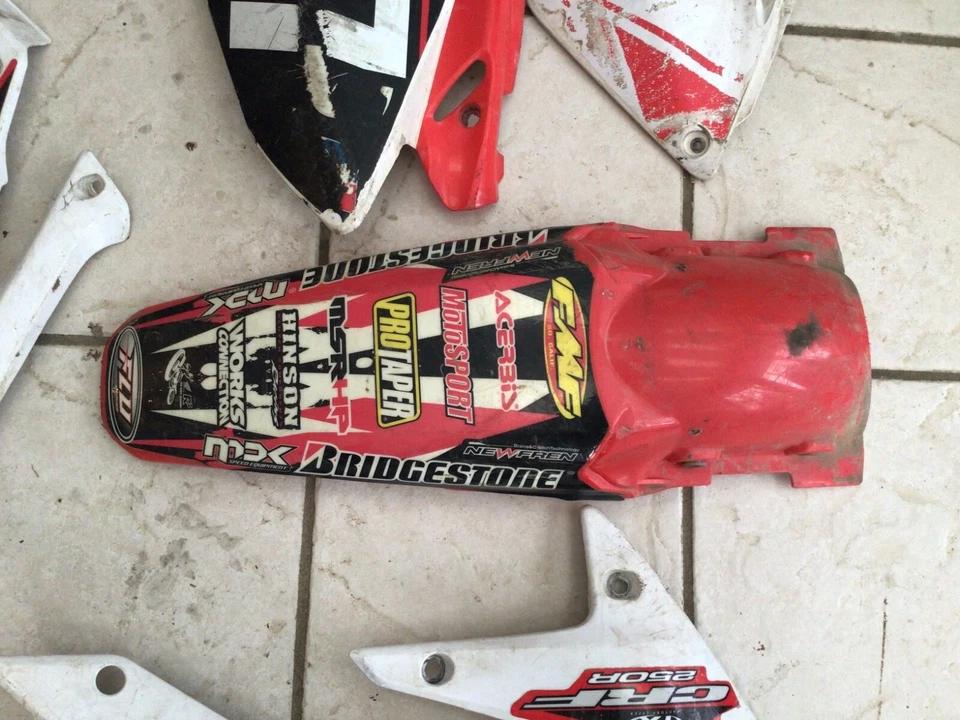 2004 - 2007 HONDA CRF250R CRF250 R ПОДЛИННЫЙ COMP ПЛАСТИКОВЫЙ НАБОР Fender бак оболочки - Изображение 4 из 4