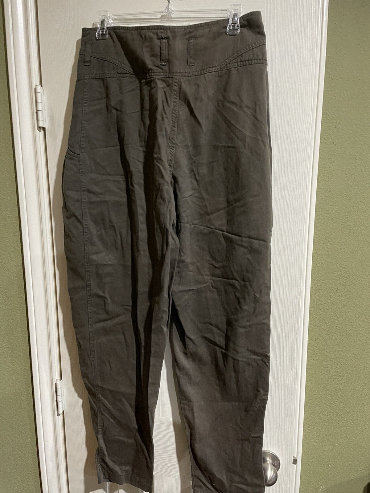 Vtg 80s Z Cavaricci Pants Parachute Pleated High Waist Tapered Brown Pants 30 eBay