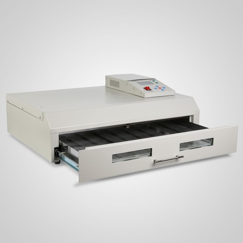 T962C Infrared Reflow Oven SMD Windowed Drawer Two-Side Soldering Rework Station - Picture 4 of 12