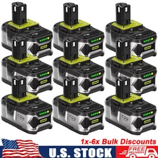 8.0Ah 12Ah For Ryobi For One Plus P108 18V Lithium-ion High Capacity Battery Lot