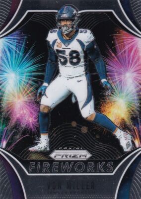2019 Panini Prizm Fireworkds Card #FW-VM Von Miller