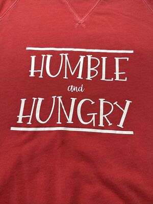 Buffalo Bills Pullover Humble And hungry Sweatshirt Red Long Sleeve
