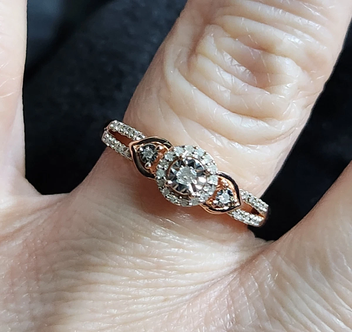 Gold over silver rings sale