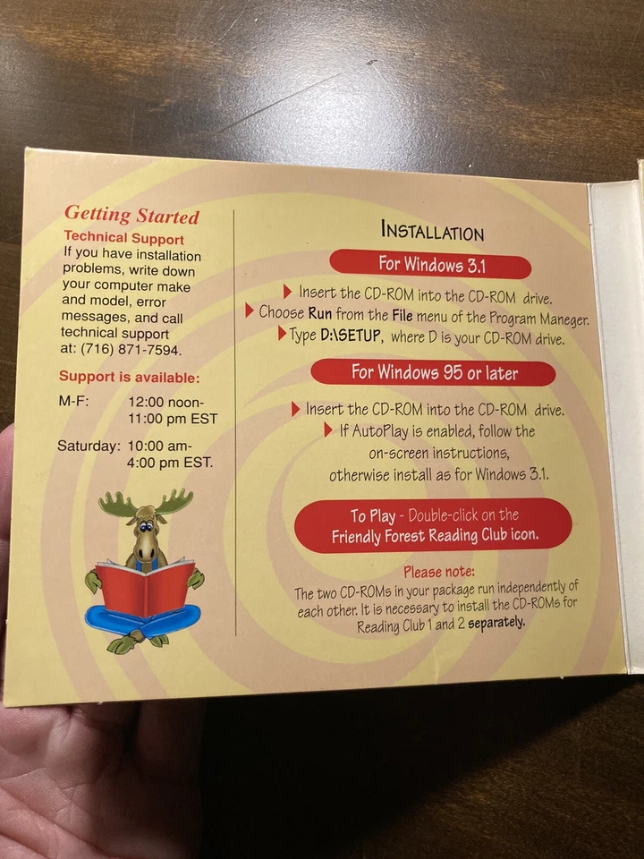 VTG 1996 IBM Friendly Forest Reading Club PC CD-ROM spelling sentences Ages 4-7 - Image 3 of 4