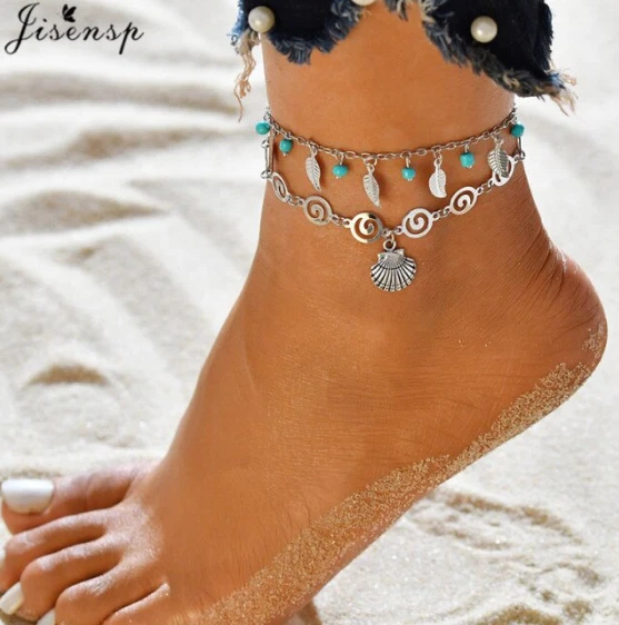 Boho ocean hotsell wave anklet