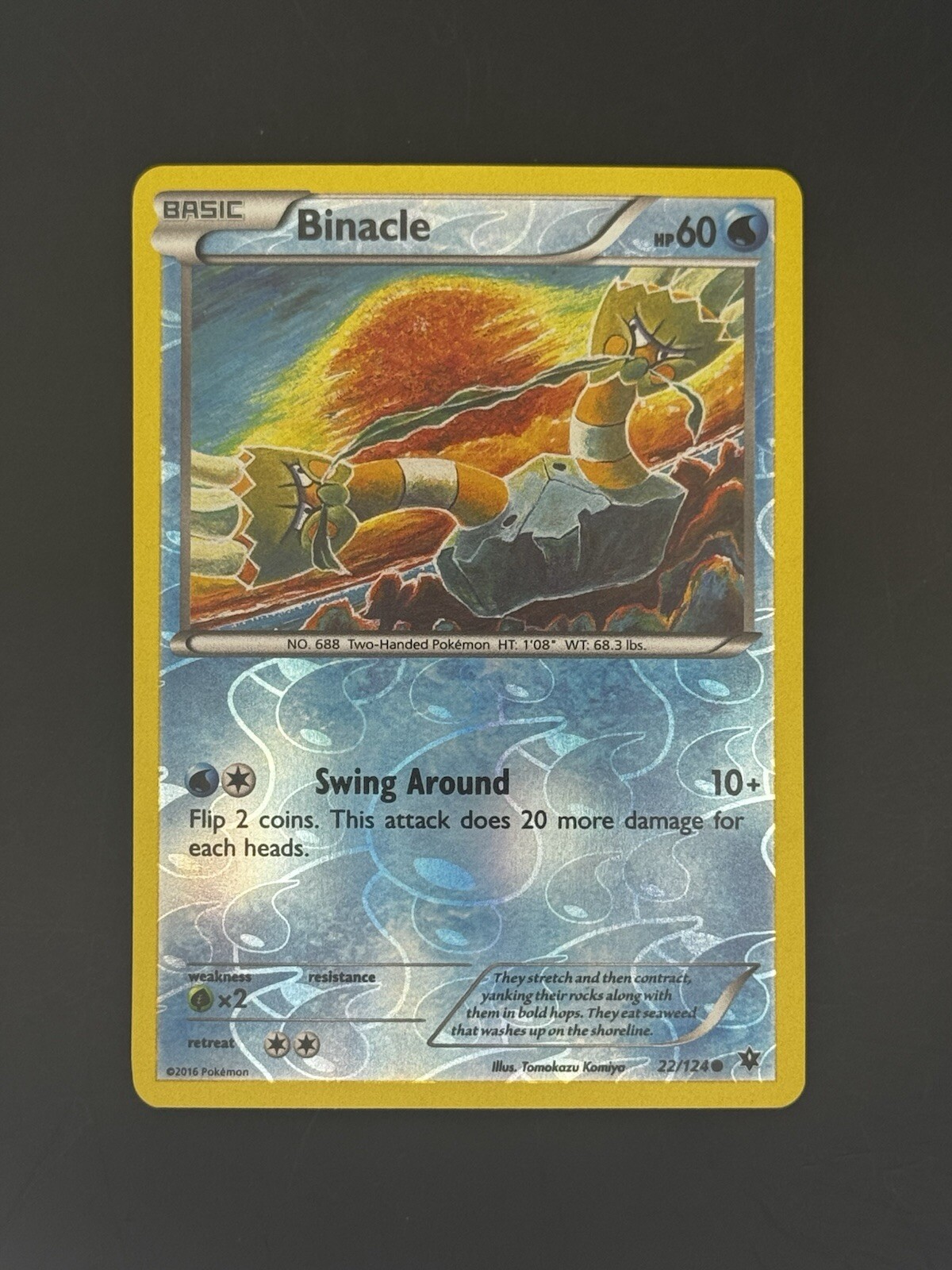 Binacle - 22/124 - Fates Collide Reverse Holo Pokemon